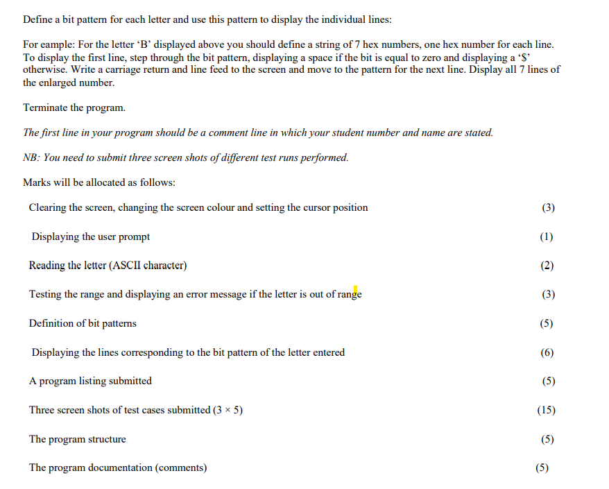 to read a number entered by the user. The program should display