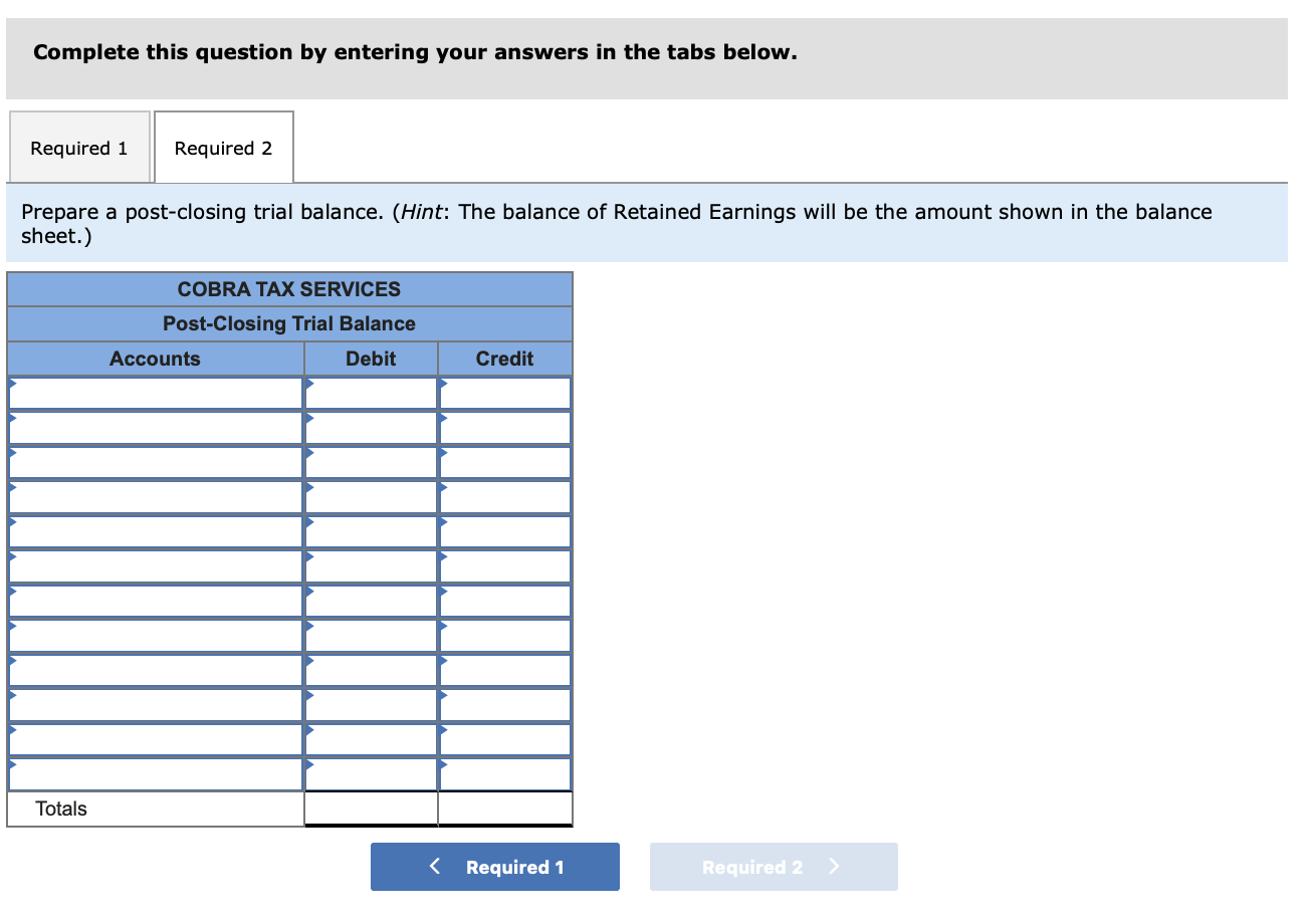 12,400 COBRA TAX SERVICES Statement of Stockholders' Equity Total Common Stock Retained