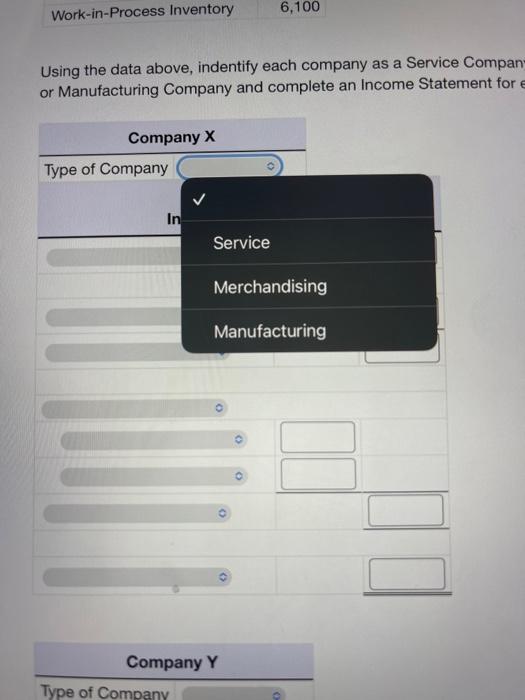 92,600 Selling Expenses 20,200 Company Y Accounts Receivable 11,500 Cash 7,300 Equipment