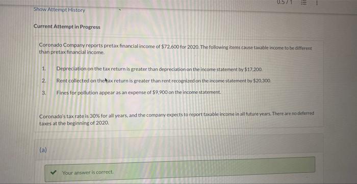 0.571 !!! Show Attempt History Current Attempt in Progress Coronado Company reports