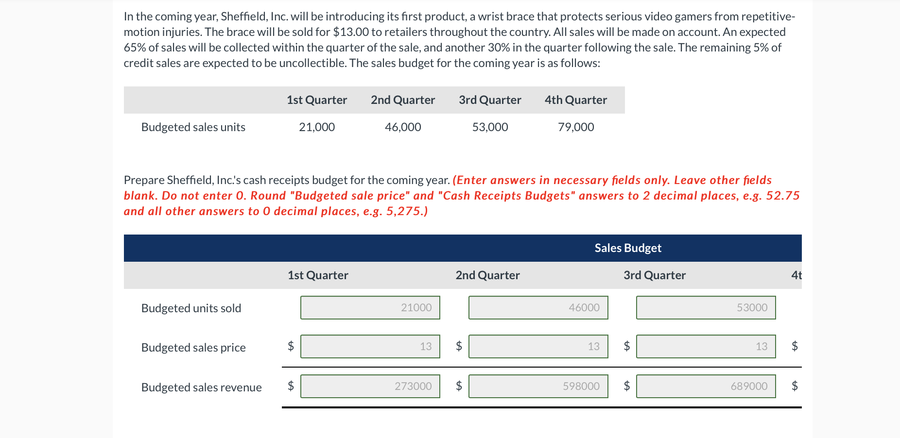 In the coming year, Sheffield, Inc. will be introducing its first product,