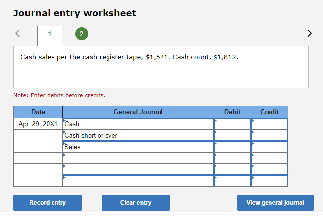retail business, started business on April 29, 201. It keeps a $300