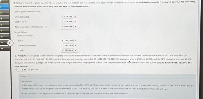 units schedule and cost information for its Sewing Department for the month