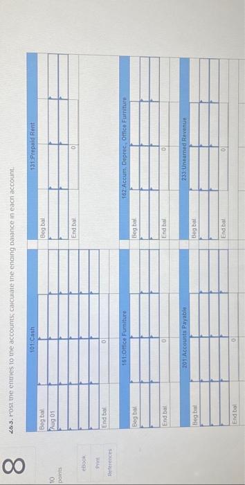 trial balance, adjusting entries (monthly), financial statements LO4, 5, 6, 7 copy