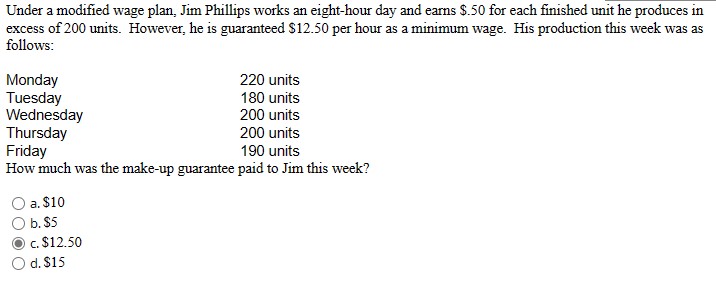 Under a modified wage plan, Jim Phillips works an eight-hour day and