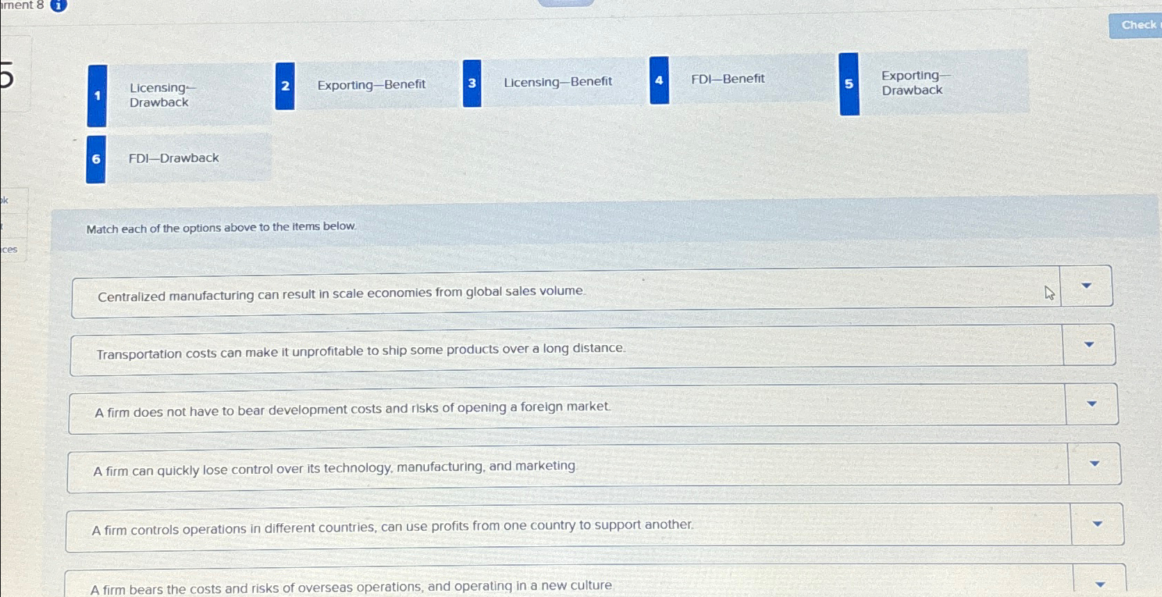 ment 8 i ces Licensing Drawback 2 Exporting-Benefit 3 Licensing-Benefit 4 FDI-Benefit