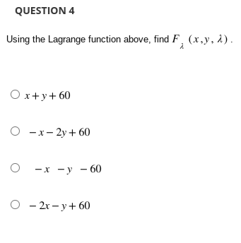 of x is $1 and the cost of a unit of y