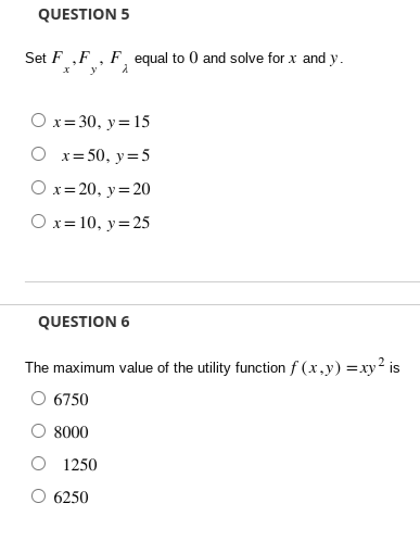is $2. Recall F(x,y,) = f(x,y) = g(x,y) OF(x,y,)=xy-(2x+y=60) OF(x,y,)=x-(x-2y+60) OF(x,y,)=xy-1(x+2y=60) OF(x,y,)=xy-(2x-y-60)
