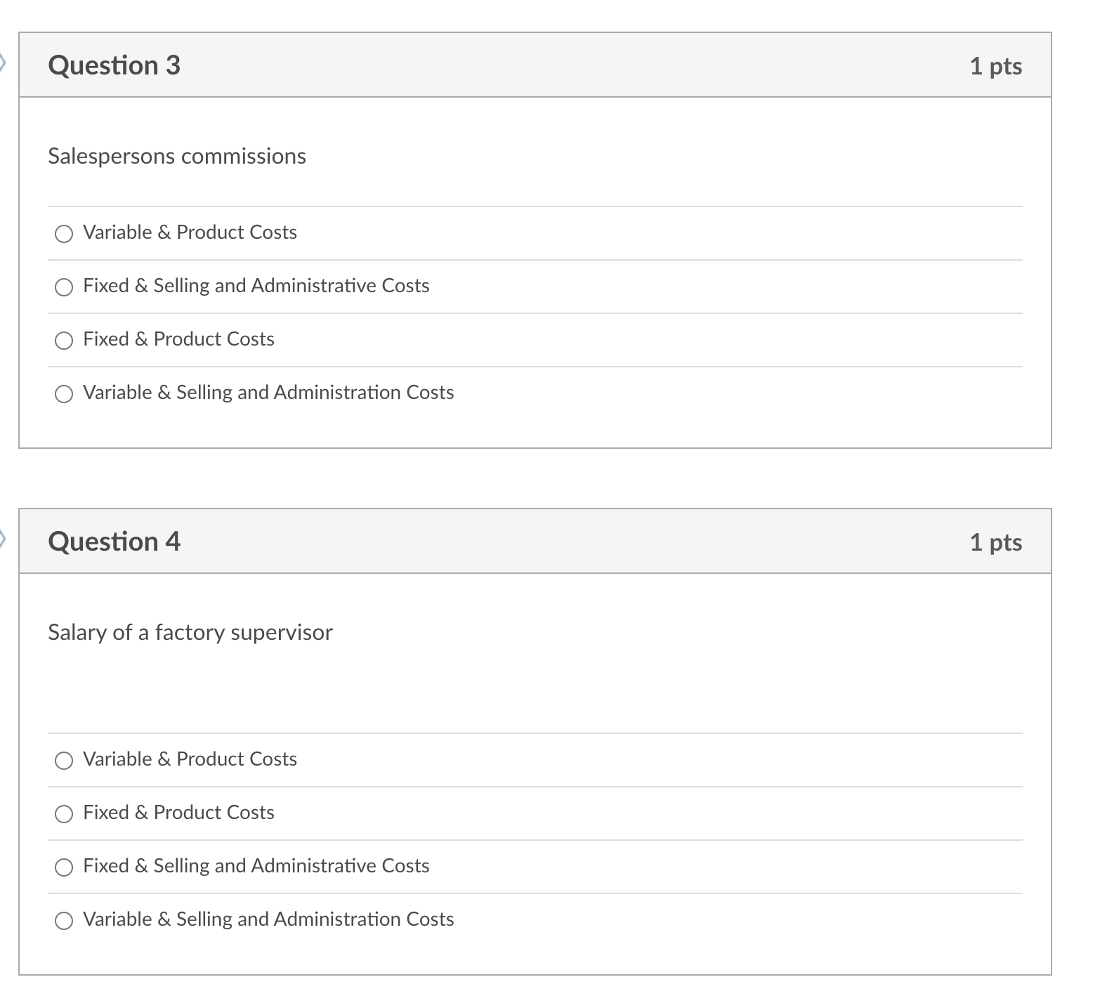 the number of units sold. Also classify each cost as either a