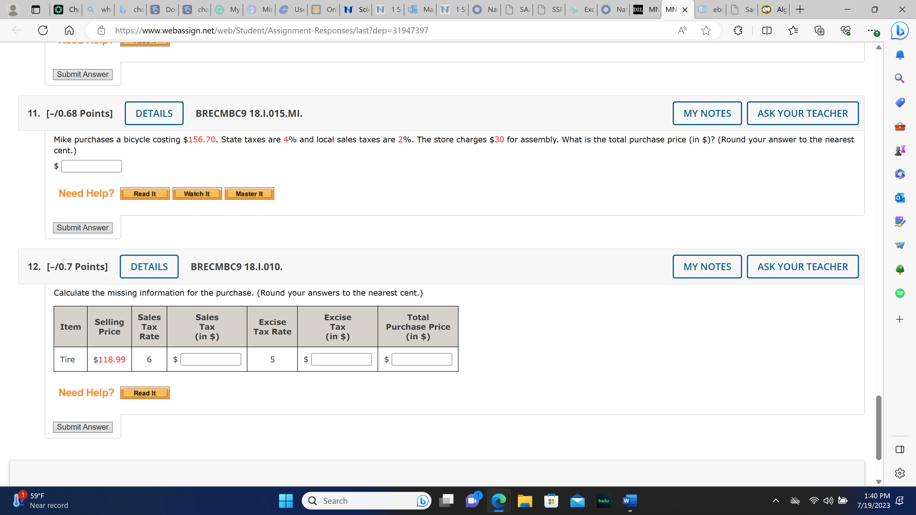 ebc Sar Alg + C https://www.webassign.net/web/Student/Assignment-Responses/last?dep=31947397 All cb 7. [-10.66 Points] DETAILS