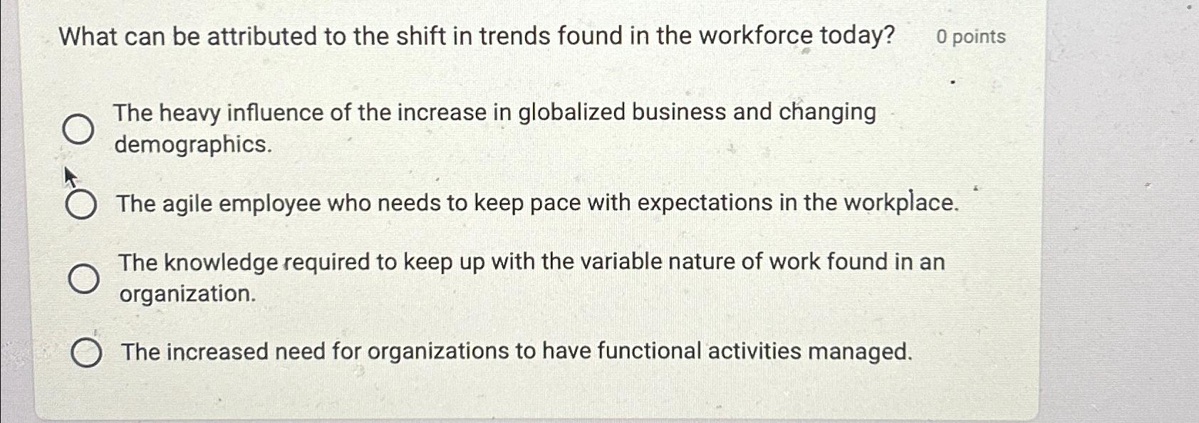 What can be attributed to the shift in trends found in the