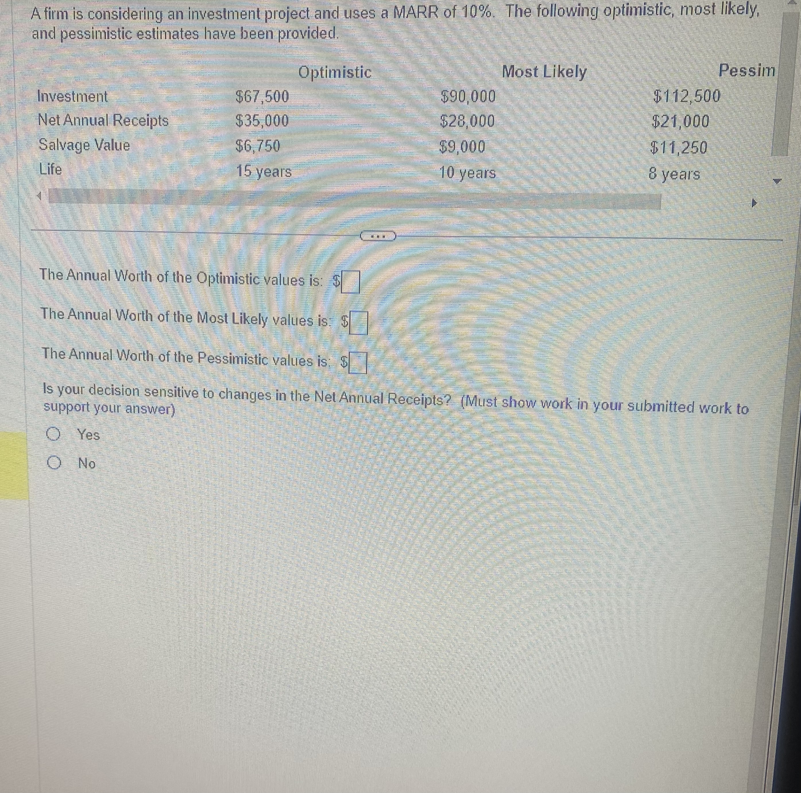 time when the salvage value goes below 25% of the first cost.