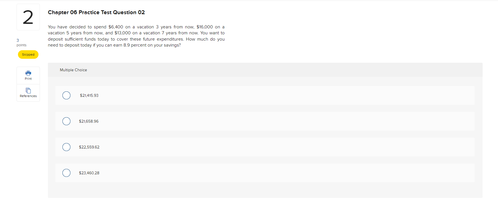 ago, you opened an investment account and deposited $10,000. One year ago,