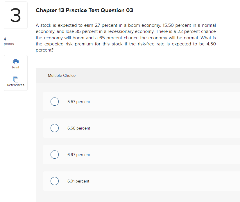 boom economy, 14.50 percent in a normal economy, and lose 13.50 percent
