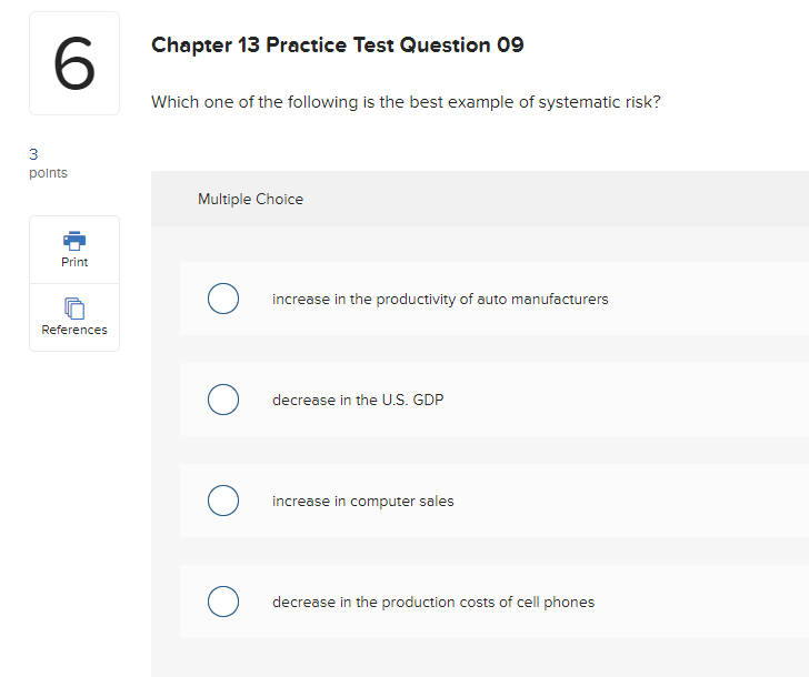 and an 90.00 percent chance the economy will be normal? Print Multiple
