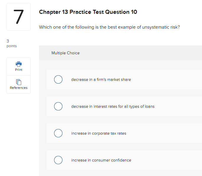 Choice References 13.50 percent 15.15 percent 14.67 percent 14.42 percent 4 2