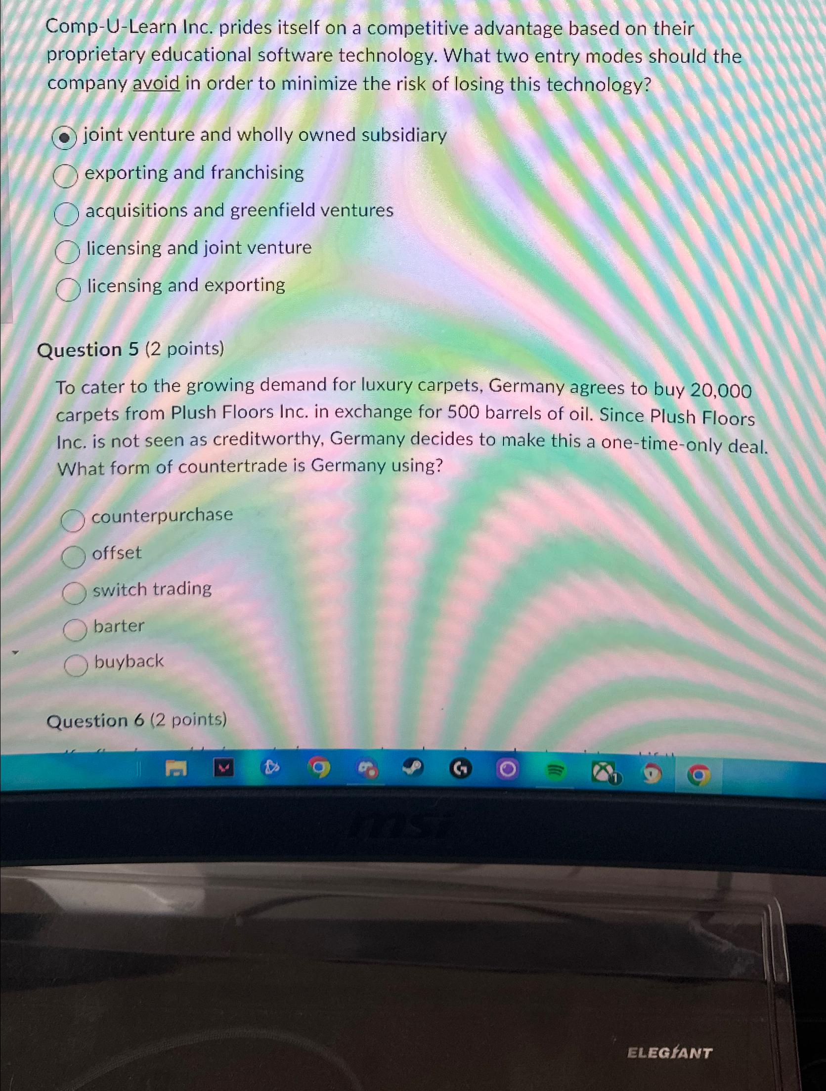 Comp-U-Learn Inc. prides itself on a competitive advantage based on their proprietary