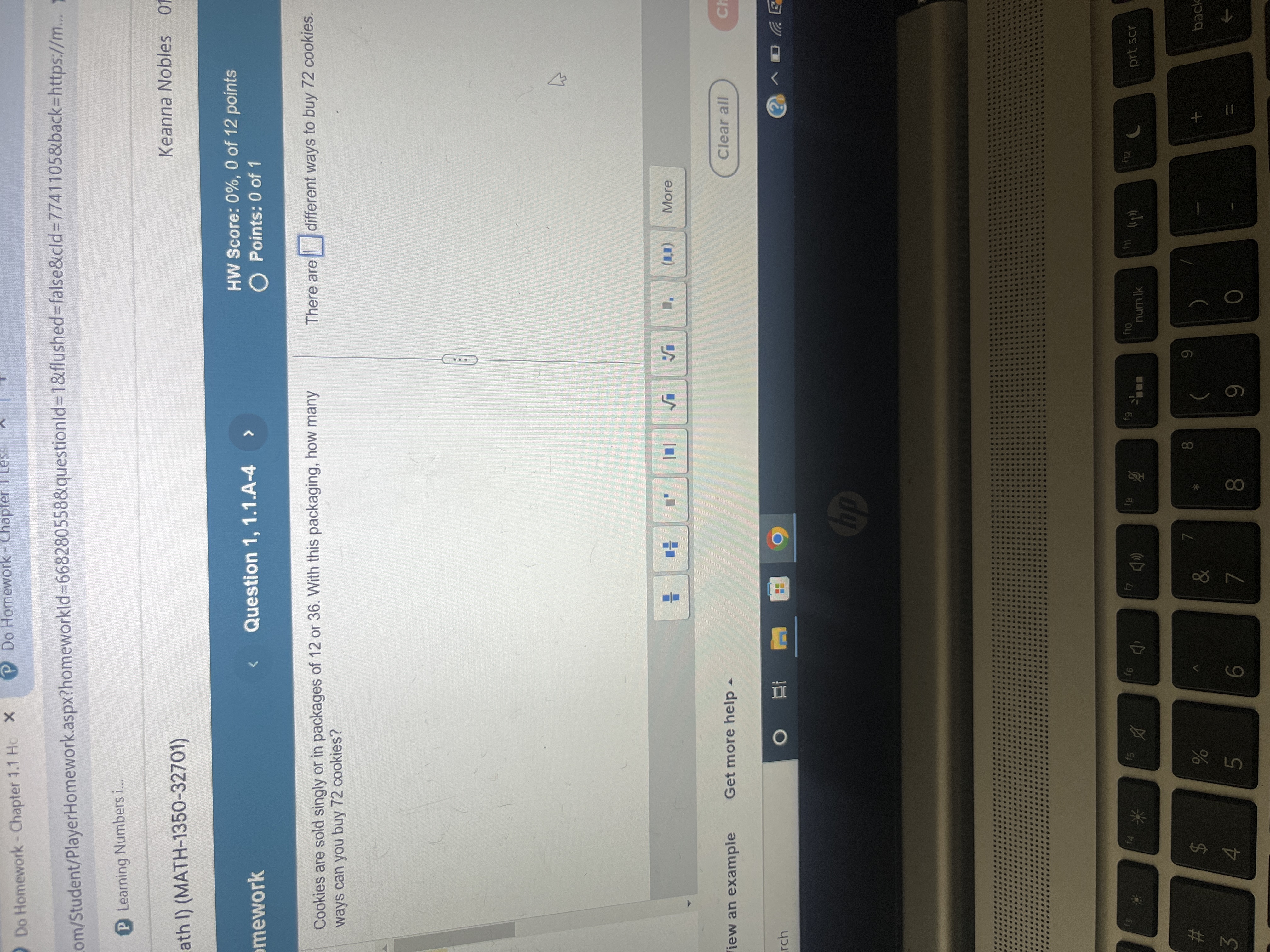 Do Homework - Chapter 1.1 Ho X P Do Homework - Chapter