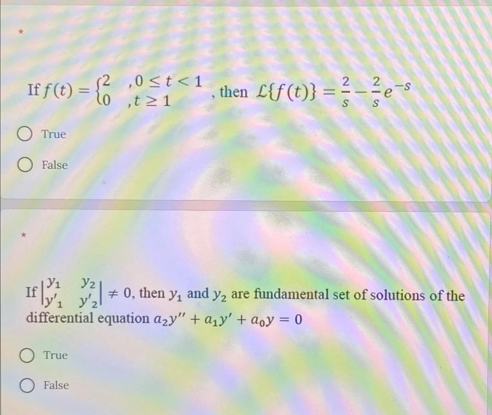 f If (t) = {2 (2,0