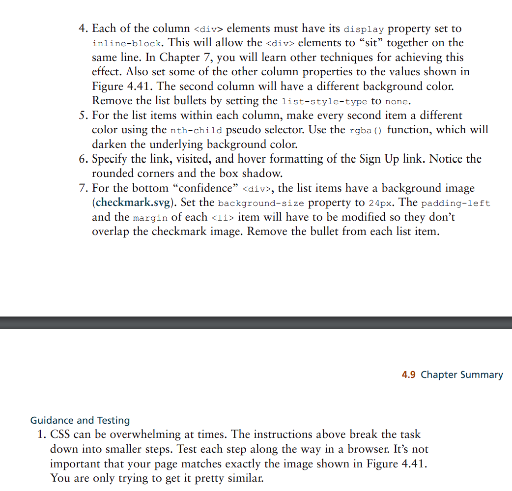 with box properties. Instructions 1. Examine ch04-proj02.html in a browser and then