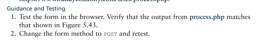 Figure 5.43. Instructions 1. Within the first element, create the order table.