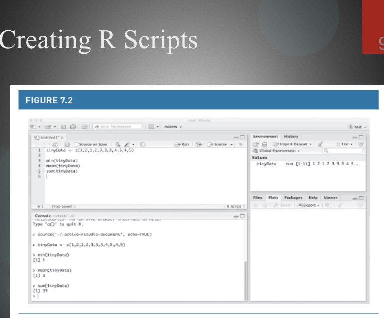 recording, or a file upload WHAT: Gain familiarity with RStudio's interactive development