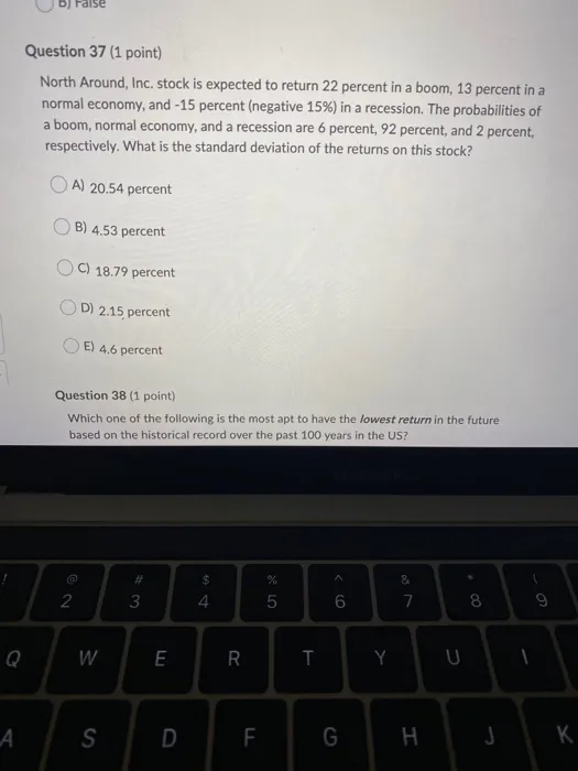 of $0.75 at the end of the next year. The required rate
