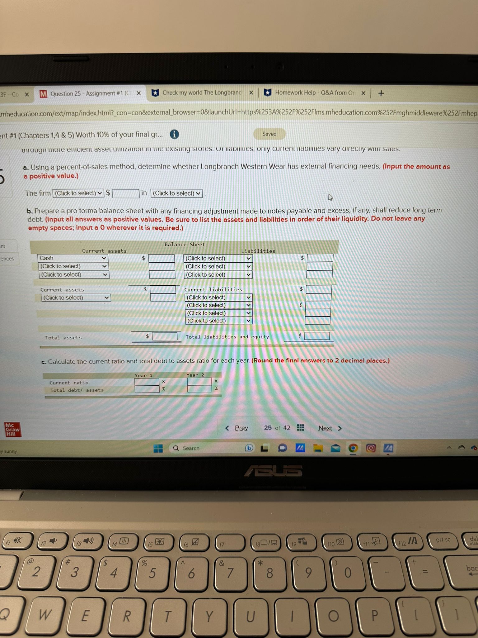 3F--Co X M Question 25 - Assignment #1 (C X Check my