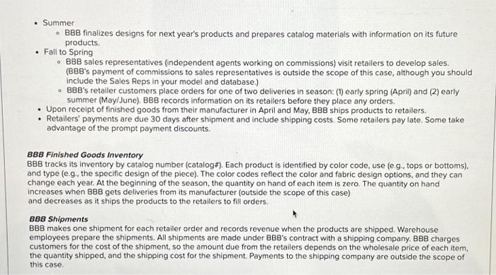 [The following information applies to the questions displayed below.] Background: Baer Belly