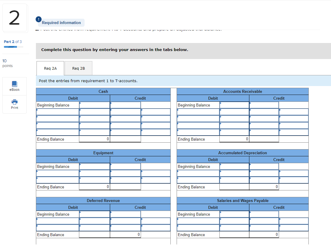 Print Required information C4-1 (Algo) From Recording Transactions to Preparing Accrual and