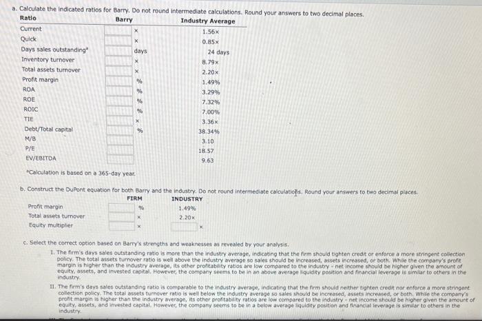 Computer Co. and its industry averages follow. The firm's debt is priced