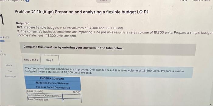applies to the questions displayed below.] Phoenix Company reports the following fixed