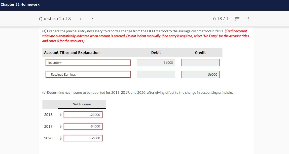 began operations on January 1, 2018, and uses the FIFO method of