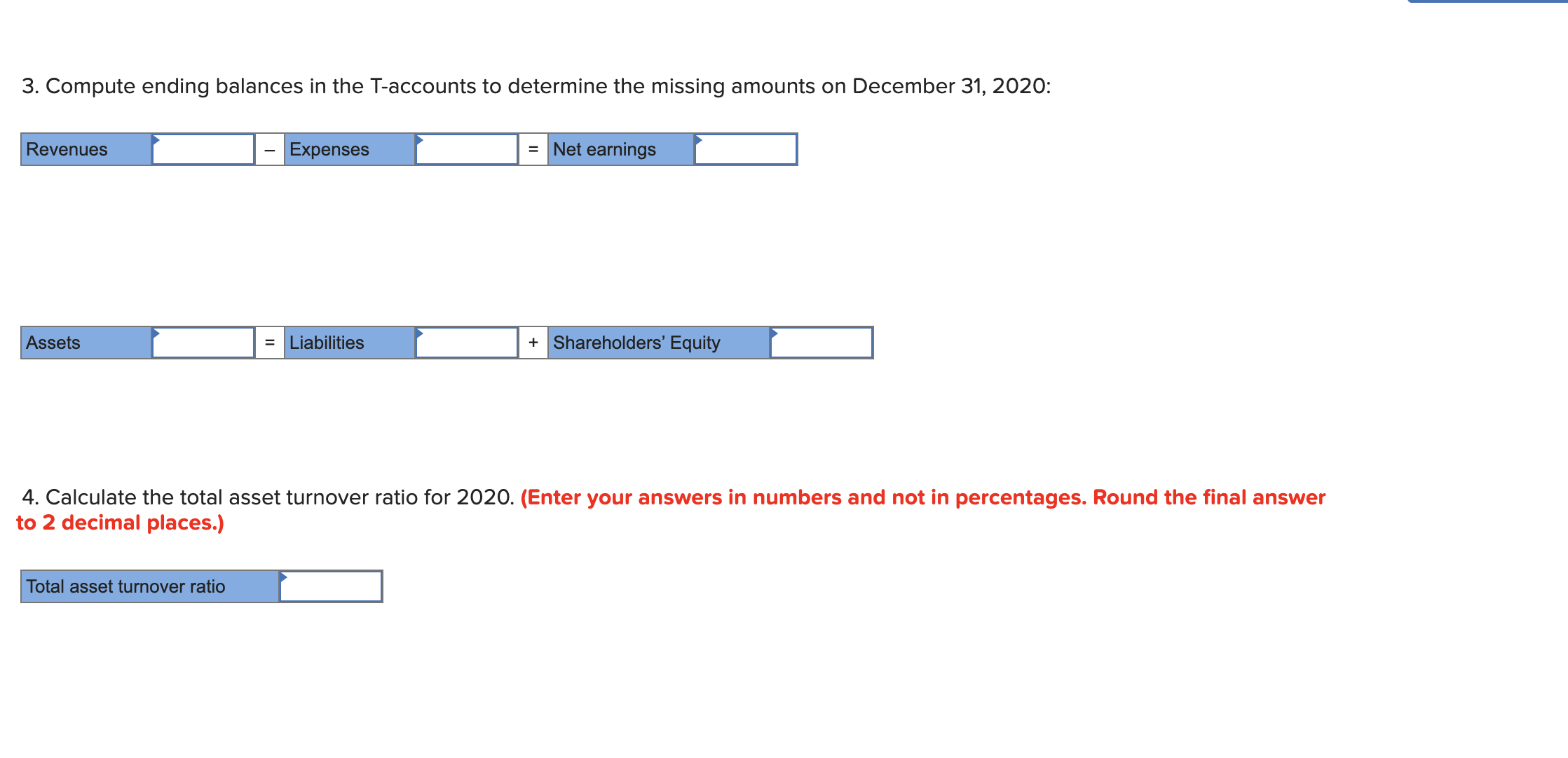balances were as follows. Amounts are in thousands of dollars. Assets: Cash