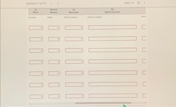 Invested $10,000 cash in business. 3 Purchased used car for $3,000 cash