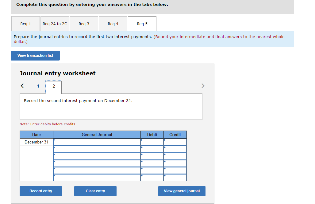 $2,505,923. Required: 1. Prepare the January 1 journal entry to record the