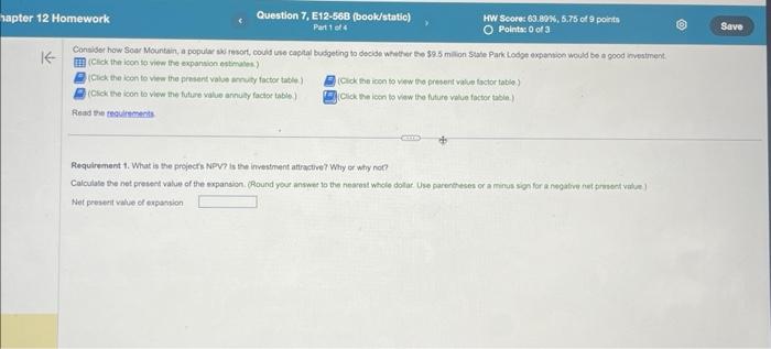 icon to view the future value factor table.) C Requirement 1. What