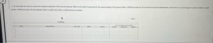 due date of the note b. Determine the maturity value of the