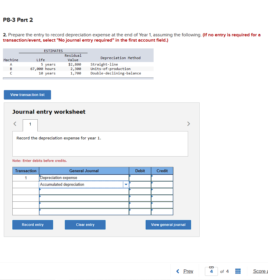 under Three Alternative Methods LO8-2, 8-3 [The following information applies to the
