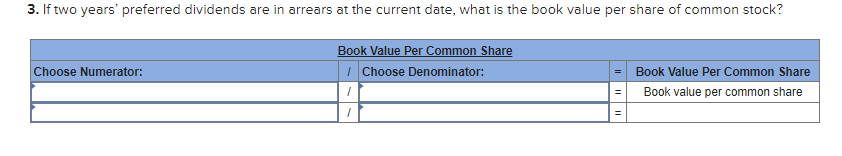 balance sheet shows the following stockholders' equity section. Preferred stock-5% cumulative, $par