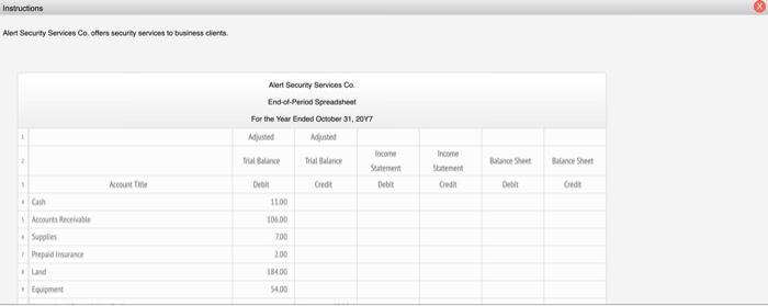 Instructions Alert Security Services Co. offers security services to business clients. Alert