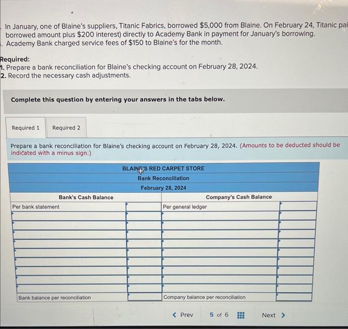 sells carpet each day but makes bank deposits only once per week.