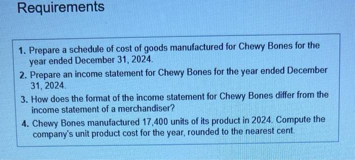 Direct materials purchases $ 33,000 Plant janitorial services 600 Sales salaries Delivery