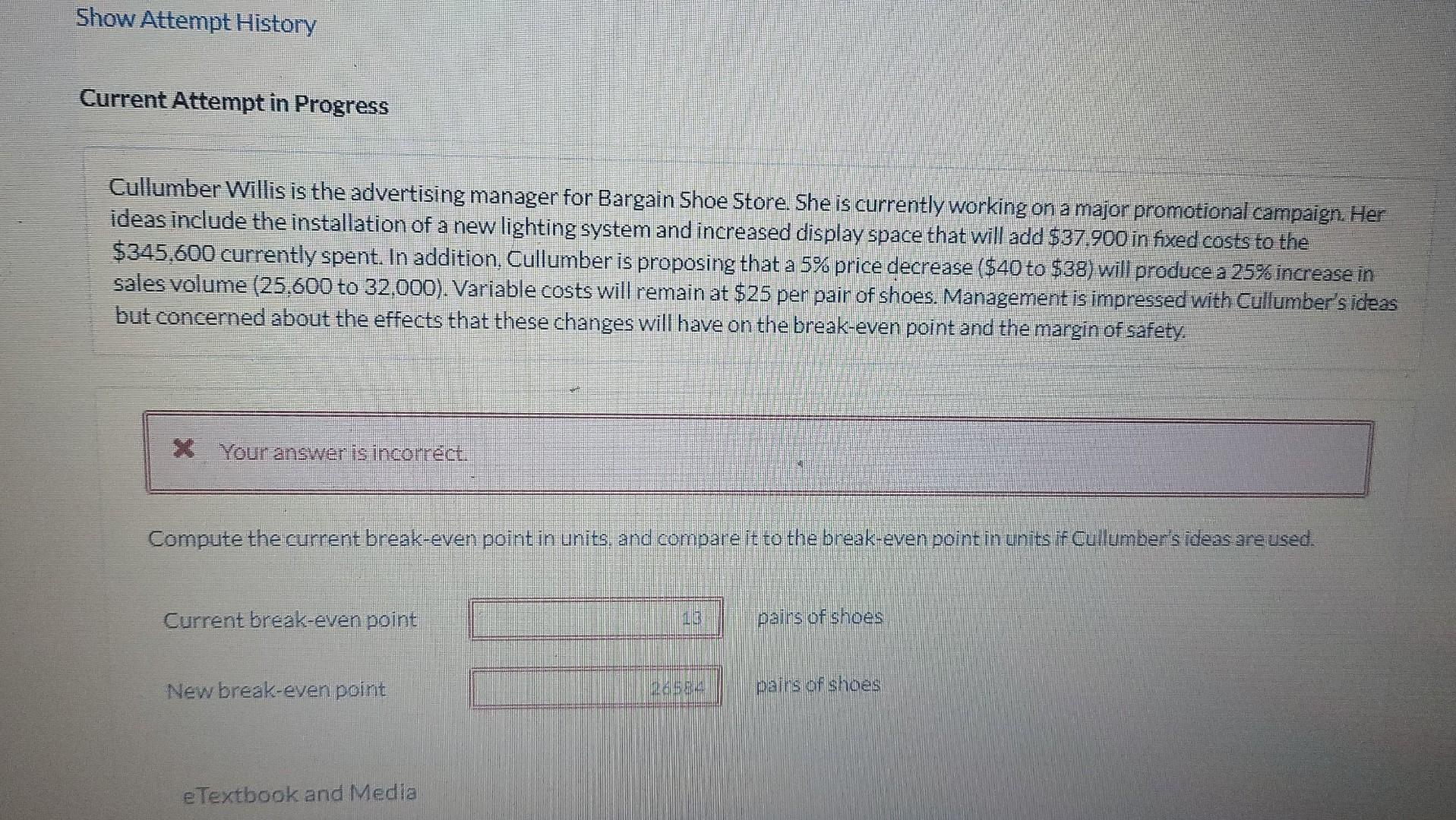 Show Attempt History Current Attempt in Progress Cullumber Willis is the advertising