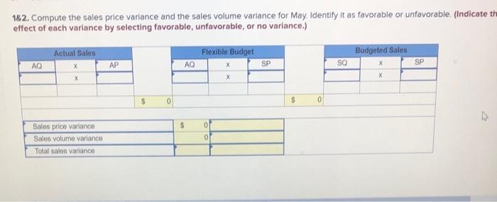 During May, it sold 350 computers at a $1,200 per unit price.