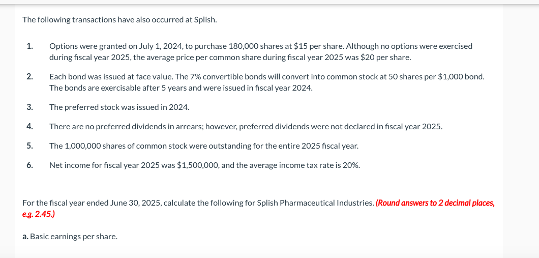 Total long-term debt Shareholders' equity Selected Balance mformatioTT June 30, 2025 Preferred