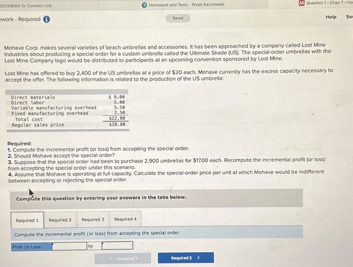 20225EM2-D: Connect Link work - Required Homework and Tests-Wyatt Kaczrowski Seved M