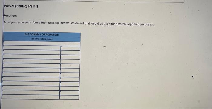 Gross Profit Percentage [LO 6-6] [The following information applies to the questions