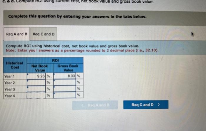 assets costing $36 million and having a four-year expected life, after which