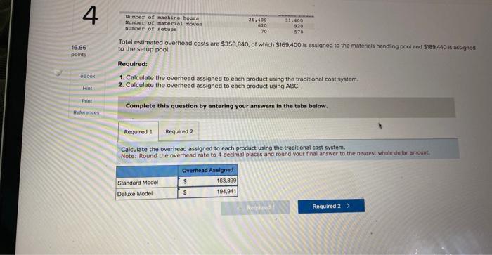 4-3, 4-4, 4-5] 16.66 points Julio produces two types of calculators, standard